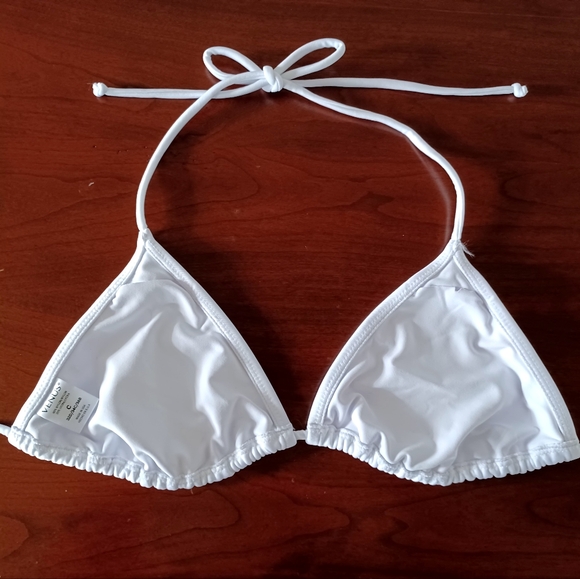 VENUS Bahamas Triangle White Bikini Top, Size 32D/34C/36B - Picture 8 of 9